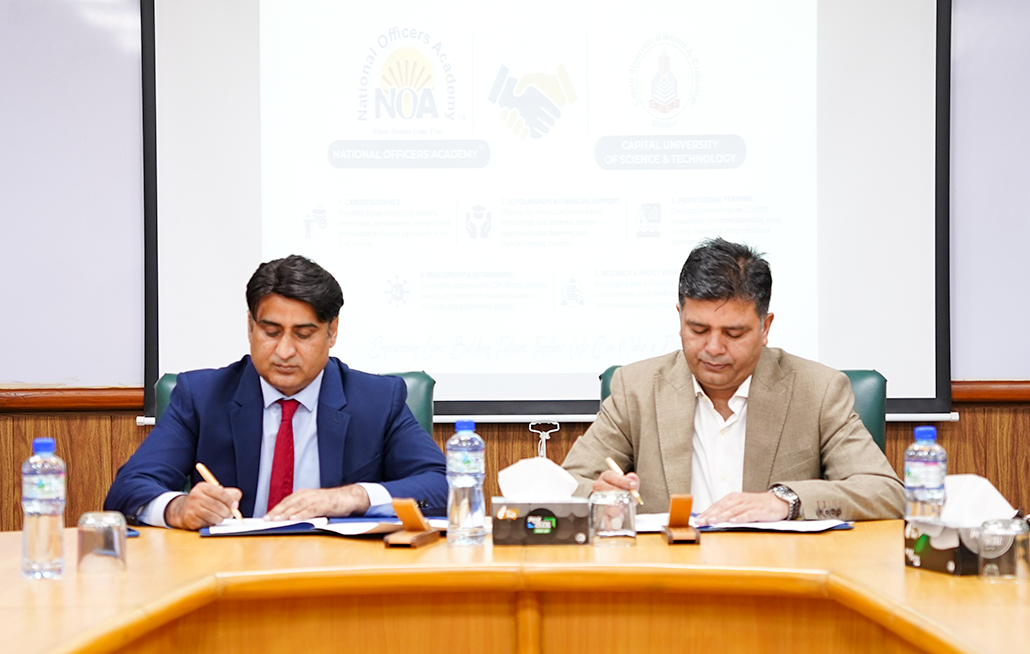 The CSO, CUST, signed a Memorandum of Understanding with the National Officers Academy
