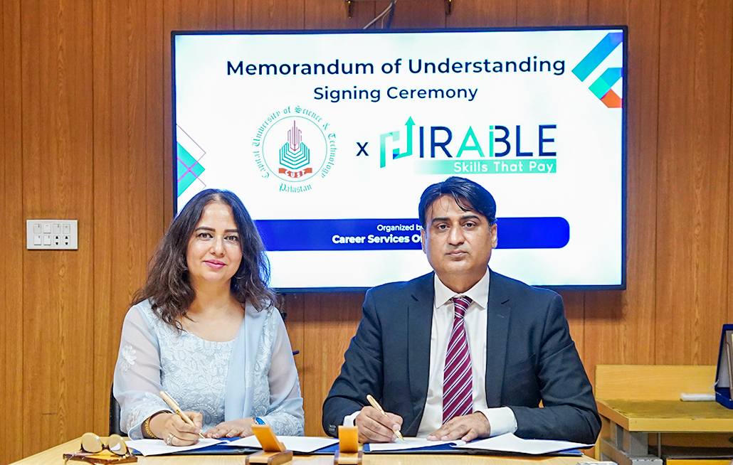 CUST is pleased to announce the signing of a MoU with Hirable.
